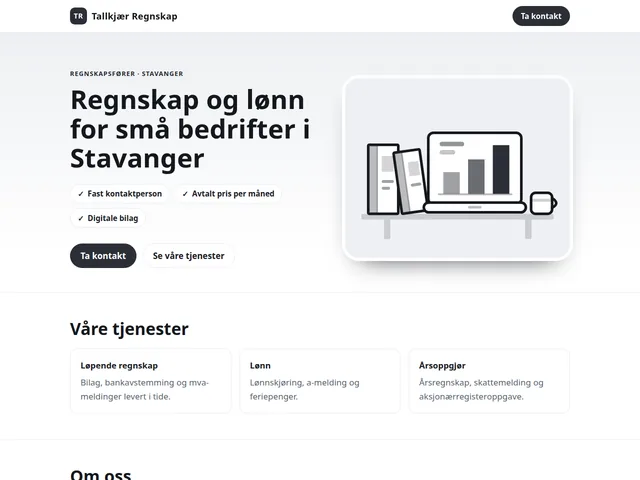Eksempelside: rådgivningsfirma